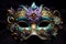 Mysterious Mardi gras mask. Generate Ai