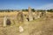 Mysterious megalithic Tiya pillars, UNESCO World Heritage Site, Ethiopia.