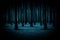 Mysterious Midnight Forest A Surreal Blue Dreamscape