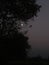 Mysterious moonlit night scenery photo