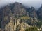 Mysterious mountain Demerdzhi in Crimea. Bottom view