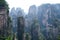 Mysterious mountains Zhangjiajie, Hunan Province in China.