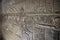 Mysterious murals on the walls of the Temple of Dendera Hathor , near the city of Ken