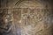 Mysterious murals on the walls of the Temple of Dendera Hathor , near the city of Ken