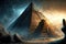 mysterious pyramids and ancient civilization , made with generative ai