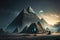 mysterious pyramids and ancient civilization , made with generative ai