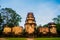 Mysterious ruins of ancient Prasat Kravan temple