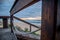 Mysterious Wooden Beach Walkway At Sunset