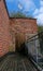 Mysterious wooden door hidden in small fort