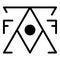 Mystery alchemy pyramid icon, outline style