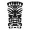 Mystery aztec idol icon, simple style