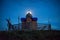 Mystery church over moon light