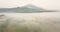 Mystic Aerial sliding flight over tropical landscape