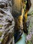 Mystic canyon of river Aare - in gorge Aareschlucht, Meiringen, Switzerland