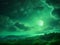 Mystic Meadow Moon: Green Lunar Elegance