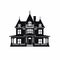 Mystic Symbolism: Bold Silhouette Of Victorian Home