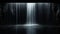 Mystic Waterfall in a Cavern with Ethereal Light. Generative ai