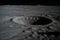 Mystical Beauty Exploring the Intricate Lunar Surface Craters.AI Generated