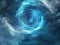 Mystical Blue Vortex in Space