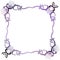 Mystical Border Purple Lace Square