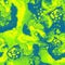 Mystical bright green seamless fluid painted texture in liquid art style.