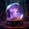 Mystical Crystal Ball in Enchanting Art Style