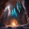 A mystical crystal cavern with glowing gemstone formations2