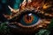 Mystical Dragon Eye in Stunning Close-Up