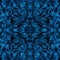 Mystical ethnic seamless intricate pattern of blue scales