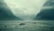 Mystical Fog Over Mountains: A Cinematic Whistlerian View