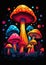 Mystical Fungi: A Vivid Exploration of Psychedelic Dimensions in