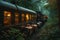 Mystical journey through the enchanted forest by train