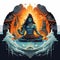 Mystical Mahadev - Lingam and Yoni symbolizing Lord Shiva's presence