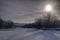 Mystical mesmerizing winter landscape