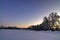 Mystical mesmerizing winter landscape
