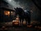Mystical Midnight Steed: Halloween\\\'s Enigmatic Dark Horse