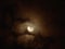 Mystical moon in the dark sky
