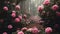 Mystical Peony Bushes In Enchanting Forest: A Photorealistic Epic Fantasy Scene