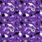 Mystical seamless pattern with cats, witch\\\'s cauldron and spider webs on a purple background. Vector illustration.