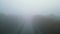 Mystical serenity: aerial journey through mist-enveloped forest river