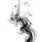 Mystical Smoke Centered on Transparent White Background .