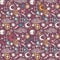 Mystical starry seamless pattern