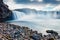 Mystical summer view of popular tourist destination - Godafoss watterfall, Iceland, Europe