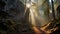 Mystical Sunrise In A Rocky Forest: Capturing The Essence Of Elsa Bleda And Michael Malm