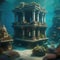 A mystical underwater city, with ruins and sea creatures, creating a sense of awe and wonder2