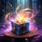 Mystically Wrapped Birthday Gift with Magical Spell