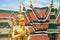 The myth angel guardian statue in the grand palace of Bangkok.