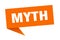 myth banner. myth speech bubble.