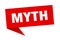 myth banner. myth speech bubble.