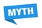 myth banner. myth speech bubble.